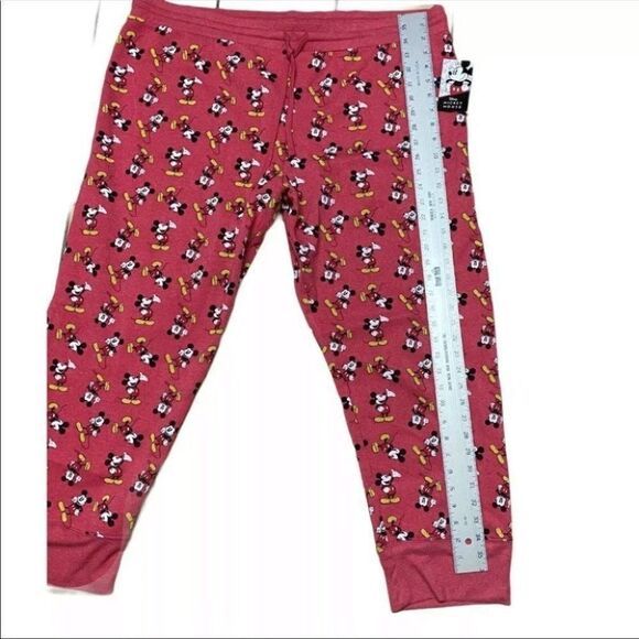 Mickey Mouse Joggers Sweatpants Drawstring Tapered - Picture 4 of 11